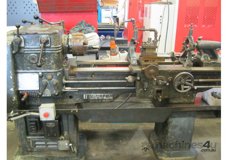 caption Nuttall Australian Made 1 metre DBC Lathe