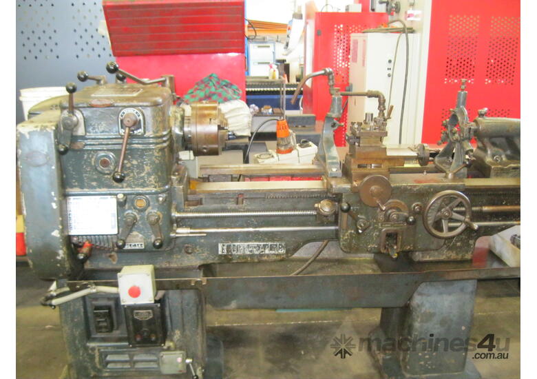 caption Nuttall Australian Made 1 metre DBC Lathe
