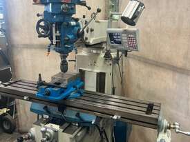 HAFCO Metal Master BM-40V turret milling machine with DRO & tooling - picture0' - Click to enlarge