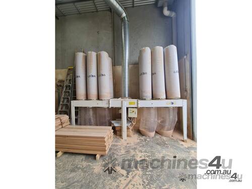 LARGE 4 BAG LEDA DUST EXTRACTOR INCLUDING ALL DUCTING 