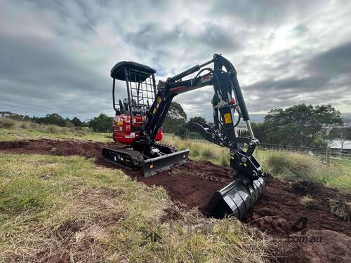 caption Mini Excavator 1.8 T RHINOCEROS XN18 Package Deal, 3 Cyl Japanese Engine