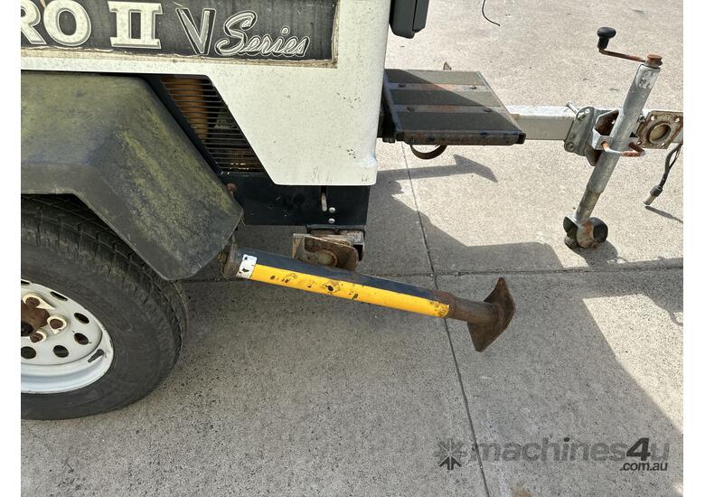 caption Allmand Single Axle LightTower Trailer *NO KEYS*