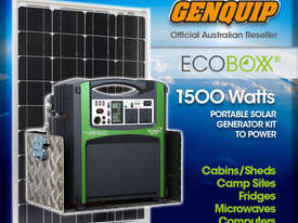 Ecoboxx 1500 Solar Generator Kit +250W Solar Panel - picture0' - Click to enlarge