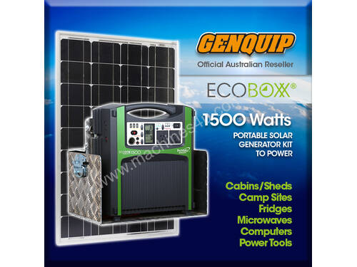 Ecoboxx 1500 Solar Generator Kit +250W Solar Panel