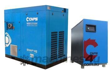 Package Deal CAPS BMF45-10 Variable Speed 45kW Rotary Screw Compressor with CDRM240-3C Dryer