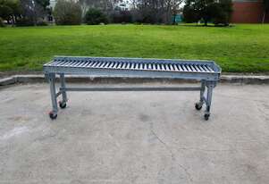 Galvanized Roller Conveyor - 2.1m Long