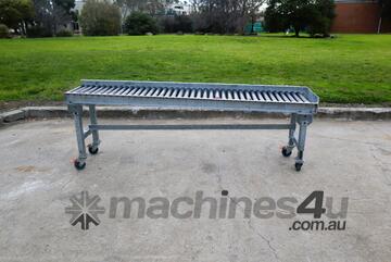 Galvanized Roller Conveyor - 2.1m Long
