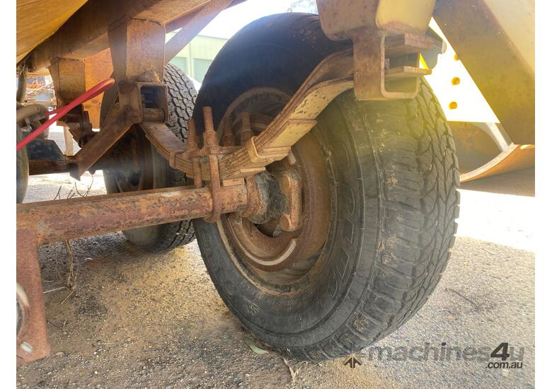caption 1987 Homemade Dual Axle Fuel Trailer