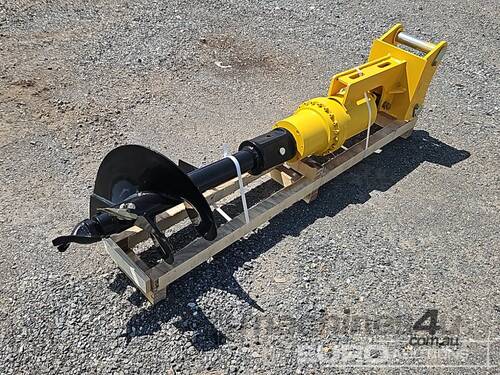 Unused Captok Auger To Suit CAT305 Excavator c/w Bracket Reducer 