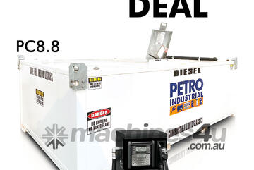 8,800L CUBE Diesel Storage Tank with PIUSI Fuel Management CUBE 70 FMS System 8,000L Safe Fill