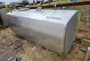 Alfa-Laval Horizontal Stainless Steel Vat - 2300L Capacity