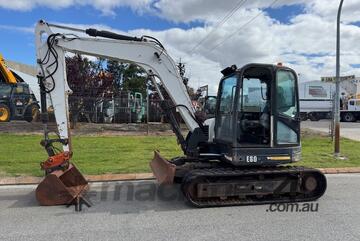 Excavator Bobcat E80 8 tonne 3 buckets Push Blade 2010 2550hrs