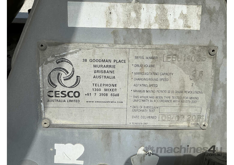 2014 Hino FC7J Concrete Mixer