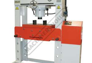 HPM-200T Industrial Motorised Hydraulic Press with Movable Cylinder - 200 Tonne Welded Steel Frame C