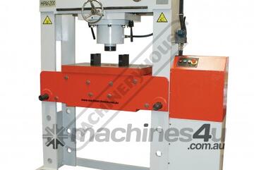 Industrial Motorised Hydraulic Press with Movable Cylinder - 200 Tonne HPM-200T Welded Steel Frame C