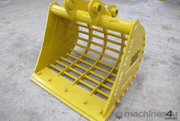 SEC 12 Ton Sieve (Mud Style) Bucket for Komatsu PC120/PC135 - Includes Pin, 1150mm Width, 75mm Gap SEC 12 Ton Sieve (Mud Style) Bucket for Komatsu PC120/PC135 - Includes Pin, 1150mm Width, 75mm Gap