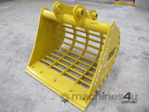 SEC 12 Ton Sieve (Mud Style) Bucket for Komatsu PC120/PC135 - Includes Pin, 1150mm Width, 75mm Gap