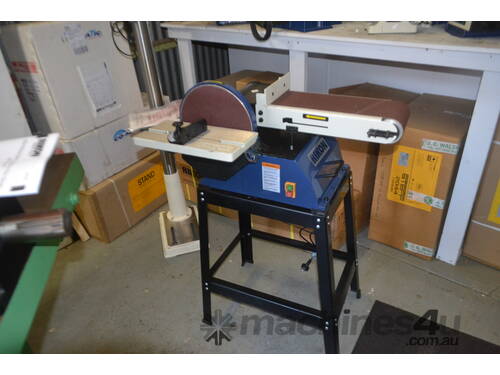caption Rikon 150 mm x 1220 mm Belt & Disc Sander - Vertical & Horizontal Application
