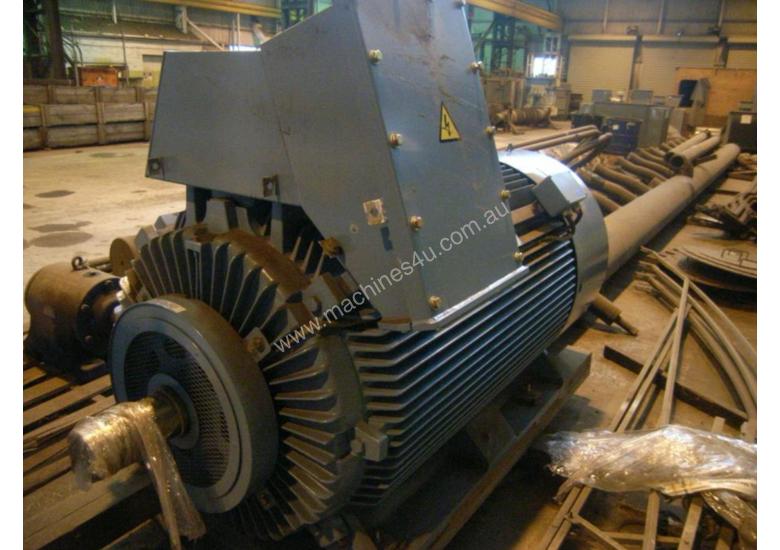 Used 2000 abb 560 kw 750 hp 6 pole 6600v Squirrel Cage Motor AC