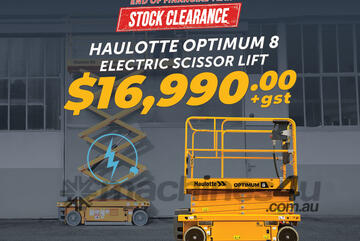 Haulotte Optimum 8 Electric Scissor Lift - $16,990+GST