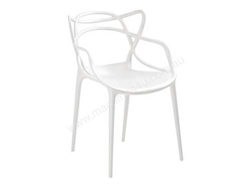 Bolero Spaghetti Style Armchair (White) (Pack 4)