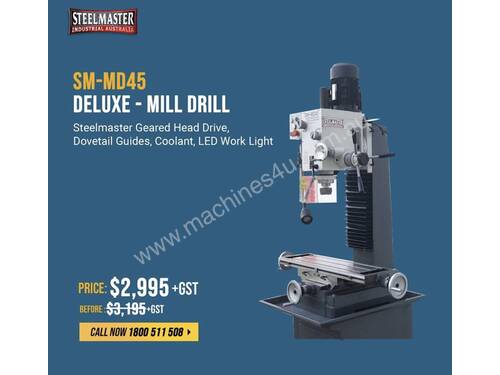 High Quality Geared Head Mill Drill with All The Features - 240Volt