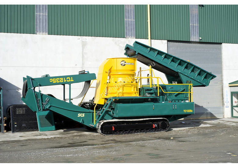 caption SCS TC1235C Mobile Cone Crusher