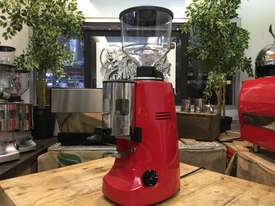 MAZZER ROBUR AUTOMATIC CUSTOM RED ESPRESSO COFFEE GRINDER COFFEE BEAN MACHINE - picture1' - Click to enlarge