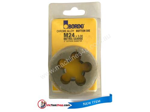 Bordo Button Die M24 x 3.00 Metric Coarse Metal Thread Cutting 