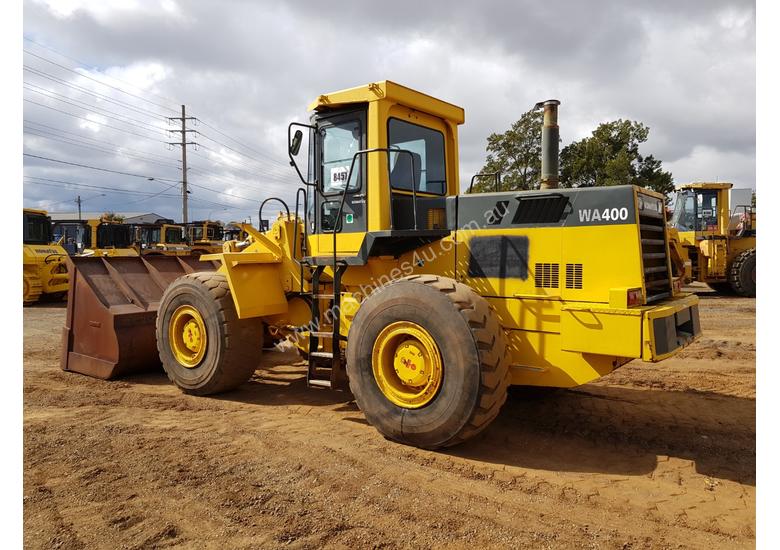 caption 1986 Komatsu WA400-1 Wheel Loader *CONDITIONS APPLY*