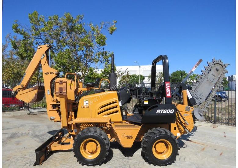 caption Astec/Toro RT600 Trencher Backhoe Dozer 65HP
