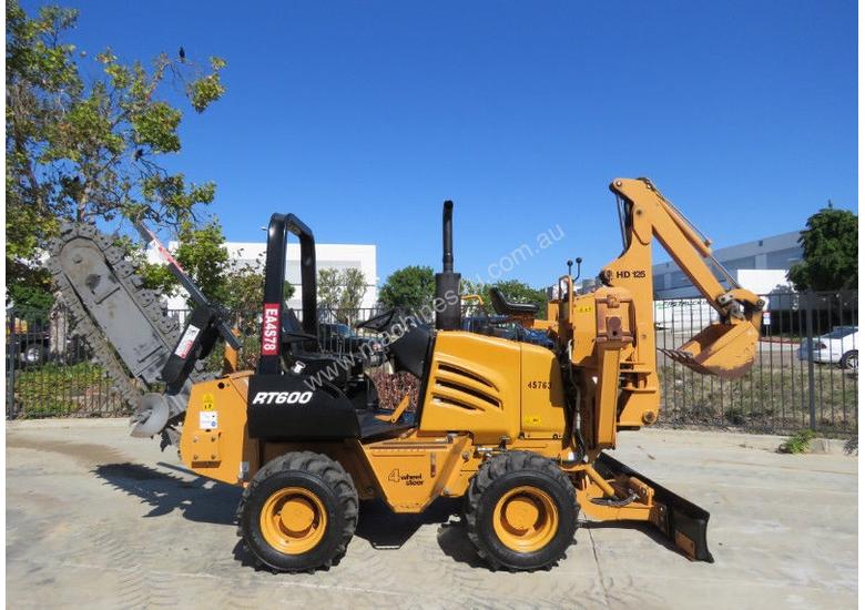 caption Astec/Toro RT600 Trencher Backhoe Dozer 65HP