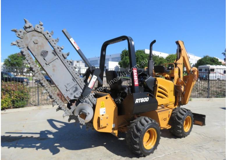 caption Astec/Toro RT600 Trencher Backhoe Dozer 65HP