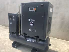 60 cfm screw compressor with tank and dryer  - picture0' - Click to enlarge