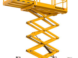 Hire Haulotte 32ft RT Self Levelling Diesel Scissor Lift - picture0' - Click to enlarge