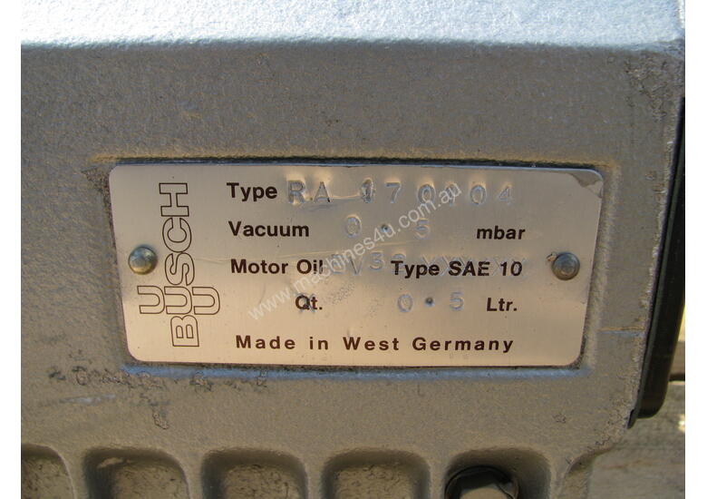Rotary Vane Vacuum Pump - Busch RA170104 