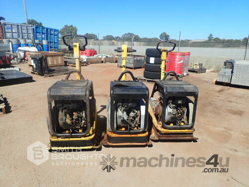 3 X WACKER DPU6055 DIESEL PLATE COMPACTORS