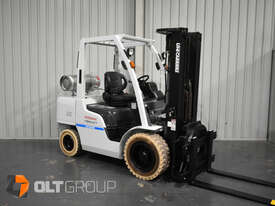 Nissan 3.5 Tonne Forklift with Rotator Attachment LPG EFI Engine 4.3m Container Mast MarklessTyres - picture2' - Click to enlarge