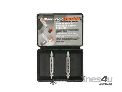 caption Grabit 2pce Broken Bolt & Damaged Screw Extractor Kit 8420P by Excalibur