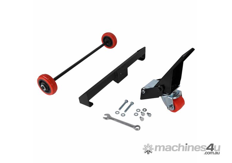 caption Woodfast Mobility Wheel Kit with Foot Brake BS350D-MWK suit BS350D Bandsaw