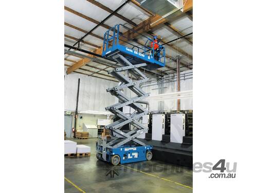 caption Genie GS3246 32 foot 1.2 m Wide Scissor Lift