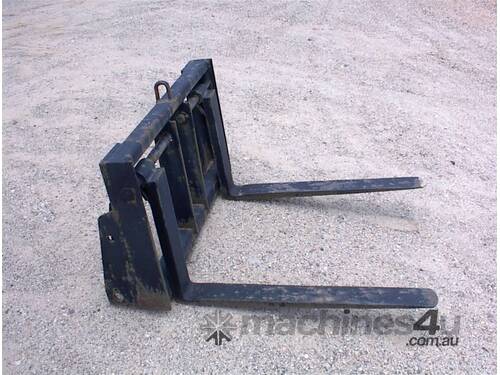 Fork attachment to suit tractor loaders