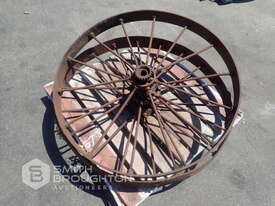 2 X VINTAGE PLOUGH WHEELS - picture1' - Click to enlarge