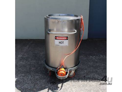 Electrically Heated Stainless Steel Jacketed Tank.