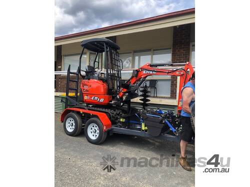 Mini Excavator EM1.8 & Trailer Package + FREE Attachments