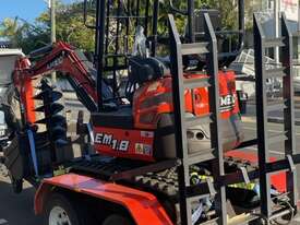 Mini Excavator EM1.8 & Trailer Package + FREE Attachments - picture0' - Click to enlarge