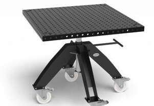 Rotating table height adjustable portable incl. Basic work top 1000x1000x50
