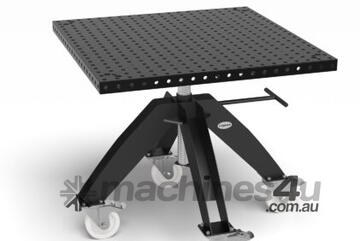 Rotating table height adjustable portable incl. Basic work top 1000x1000x50