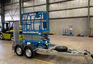 19ft Genie Scissor lift trailer package with Galvanized Trailer
