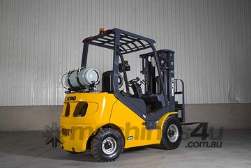 XCMG 2.5T LPG Forklift - Powered By A Nissan K25 Engine With aA5 Year Structural Warranty